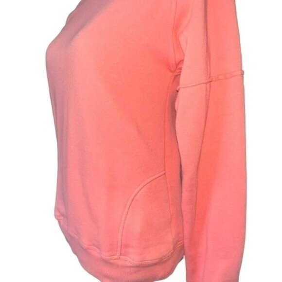 Iceburg Sweatshirt Womens S Coral Cotton Blend Fleece Long Sleeve Pullover - Picture 4 of 14